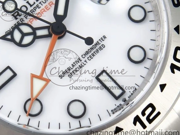 0507 Stylish Explorer II 42mm 226570 Black 904L SS C+F 1:1 Best Edition White Dial on Bracelet VR3285 CHS 1712